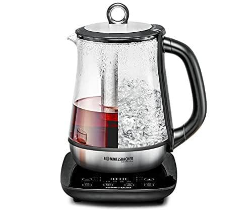 Rommelsbacher TA 2000 Vattenkokare 1,2 L Svart - Rostfritt stål 2000 W (TA2000)