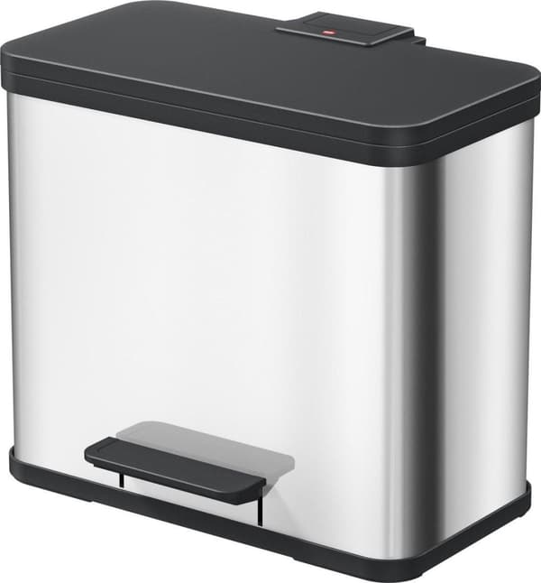 Hailo Öko Trio Plus skraldespand - 3 x 9L - Rustfrit stål