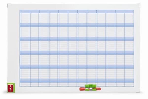 Nobo Performance Planning Board - Årsplanlægger - 720 x 50 x 1030 mm - Ideel til hjemmekontor