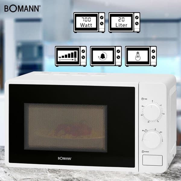 Bomann MW6014CB Mikroovn 20L Hvid