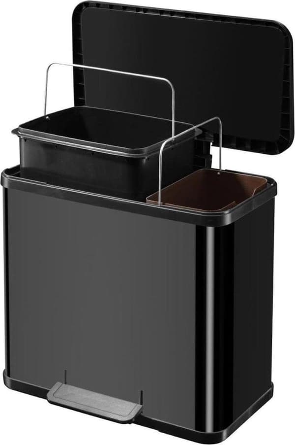 Hailo Öko Duo Plus L papperskorg - 17L + 9L - Svart