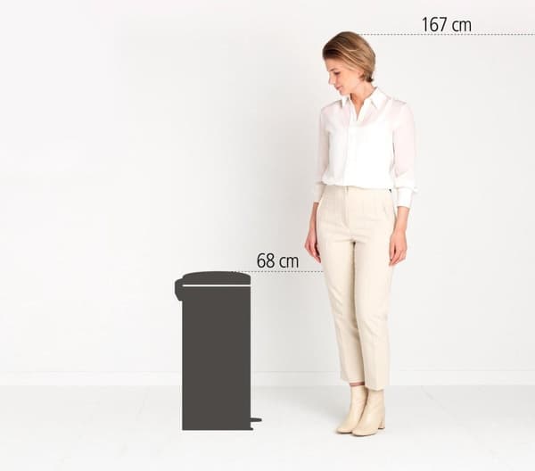 Brabantia NewIcon Skraldespand - 30 l - Mat Stål