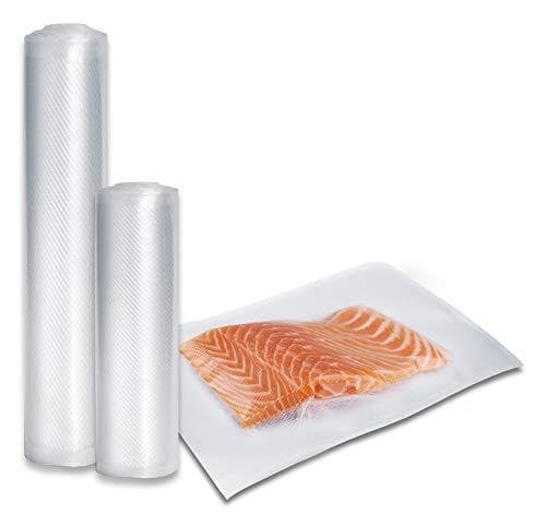 Caso HC170 Vacuum Sealer, sisältää 10 foliopussia, 20 x 30 cm, erittäin leveä hitsattu sauma 2,5 mm ja ammattimainen tyhjiöfoliosarja 1 / foliopussi: