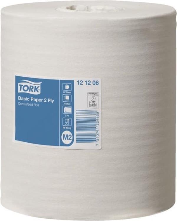Renserulle Tork M2 121206 2-lags - 20cm x 160m - 6 ruller