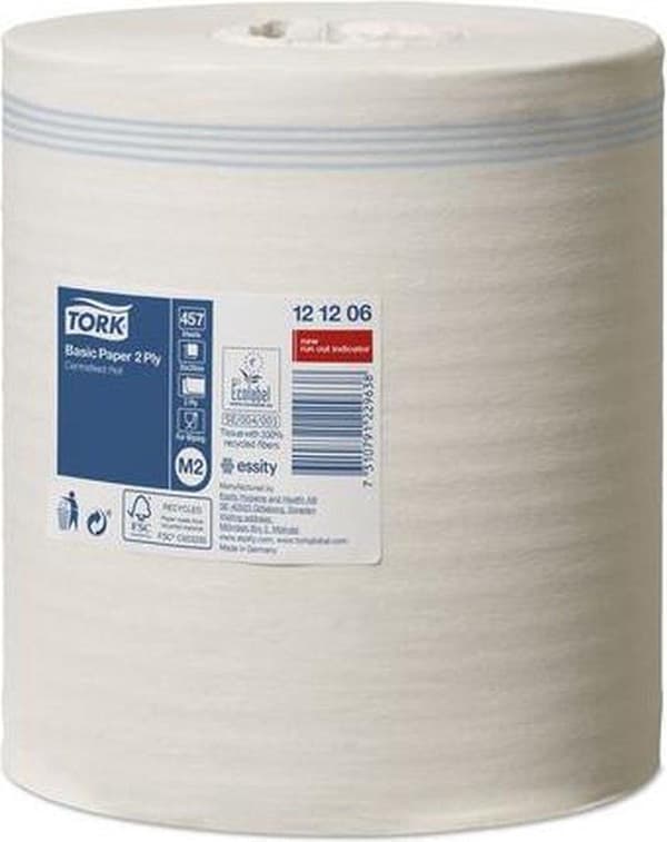 Renserulle Tork M2 121206 2-lags - 20cm x 160m - 6 ruller