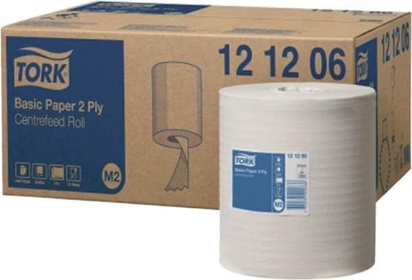 Renserulle Tork M2 121206 2-lags - 20cm x 160m - 6 ruller