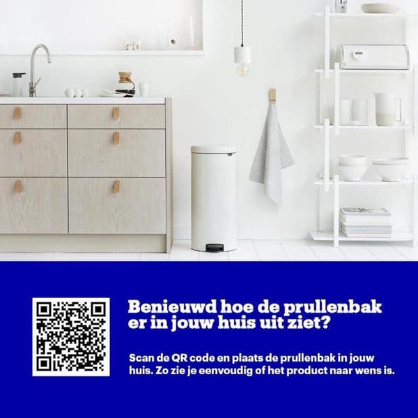 Brabantia NewIcon Papperskorgen - 30 l - Vit