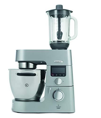 Kenwood ThermoResist glasmixertilbehør KAH359GL, tilbehør til Kenwood Chef foodprocessorer, varmebestandig glasbeholder til is, supper & Co., inkl. rø