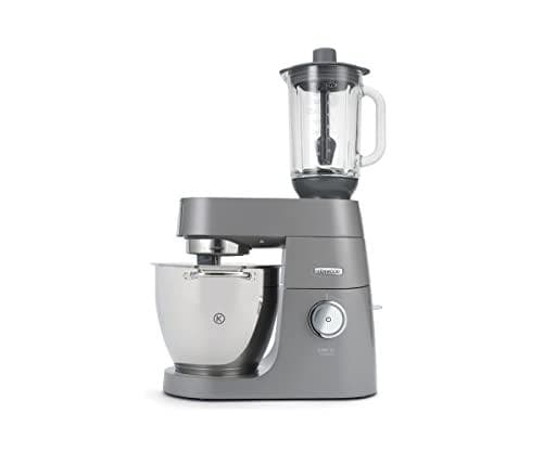 Kenwood ThermoResist glasmixertilbehør KAH359GL, tilbehør til Kenwood Chef foodprocessorer, varmebestandig glasbeholder til is, supper & Co., inkl. rø