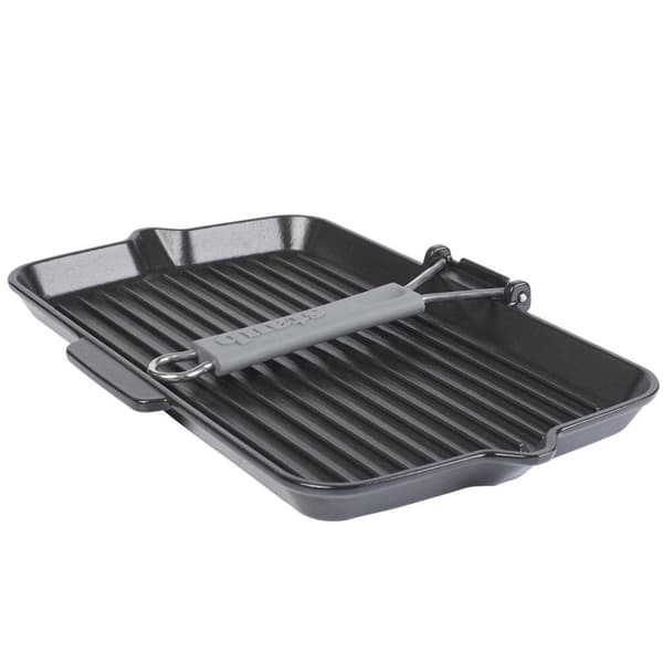 Staub - Grillpanna med handtag - Gjutjärn - 34 x 21cm - Svart