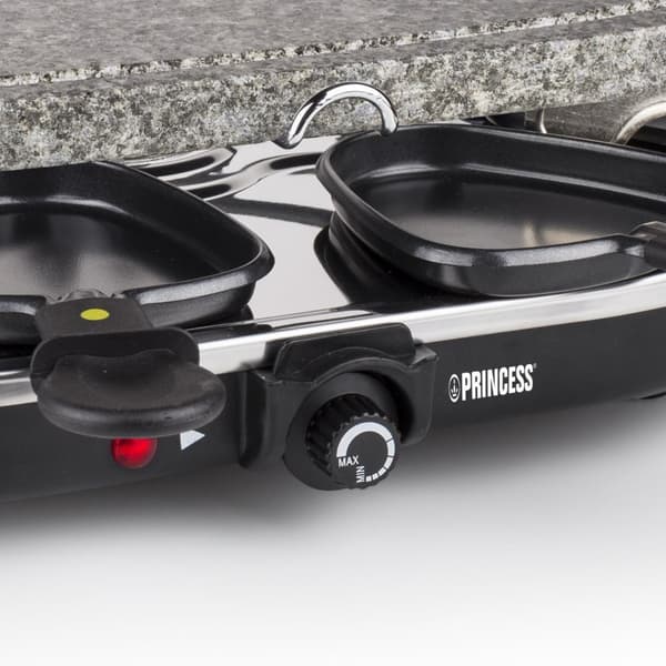 Princess 162720 Gourmet-setti - Oval Stone Grill & Raclette Party - Stone Grill ja Raclette - 8 henkilöä