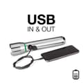 Miniatyrbillede 2 af 6: EN FOCUS 1000 - LED lommelygte lm sølv batteri (E301528000)