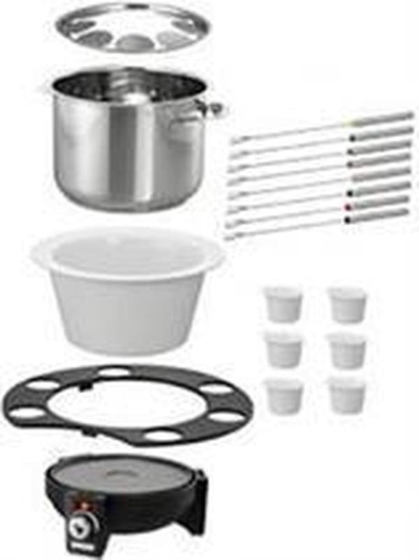 Unold 48645 Elegance - Elektrisk Fondue Pan - 8 Fondue gafflar