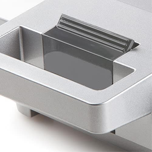 DOMO DO9250W non-stick beläggning för våffeljärn, indikatorlampa, vikbart silver (DO9250W)