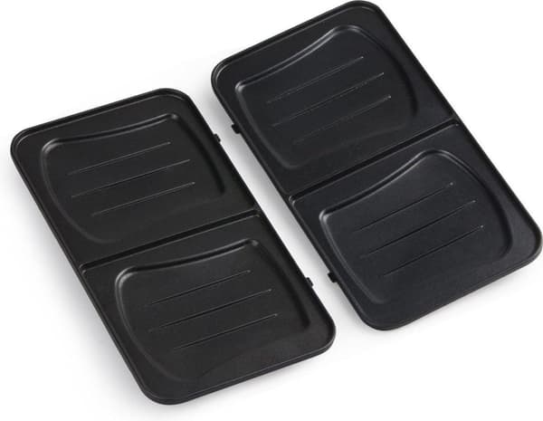 Domo DO9136C - Snackmaskine 3-i-1 - Tosti/Croque - Grill/Panini - Vaffel - Sølv