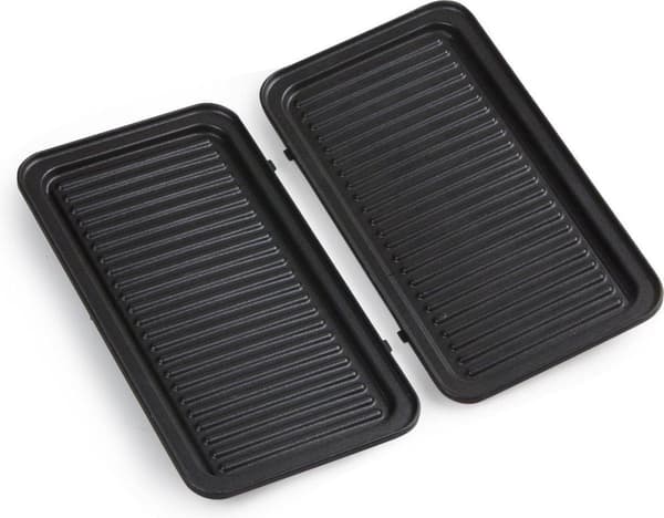 Domo DO9136C - Snackmaskine 3-i-1 - Tosti/Croque - Grill/Panini - Vaffel - Sølv