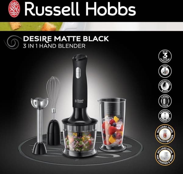 Russell Hobbs 24702-56 Desire matsort 3-i-1 håndblender
