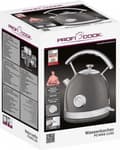 Miniatyrbild 4 av 6: ProfiCook WKS 1192 - vintage retro vattenkokare -Antracit, Silver - 1,7L - 2200 W