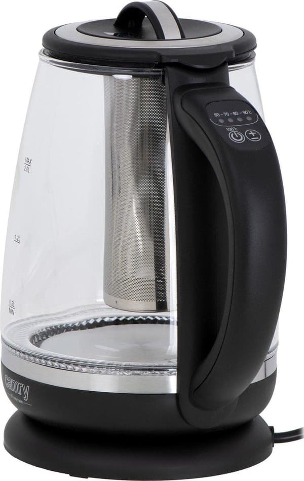 Glaskedel med Temp. Control & Tea Infuser CR 1290 Camry