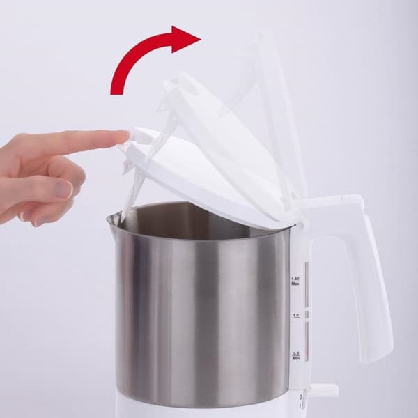 Cloer 4711 Kedel 1,5L 1800W Rustfrit Stål/Hvid