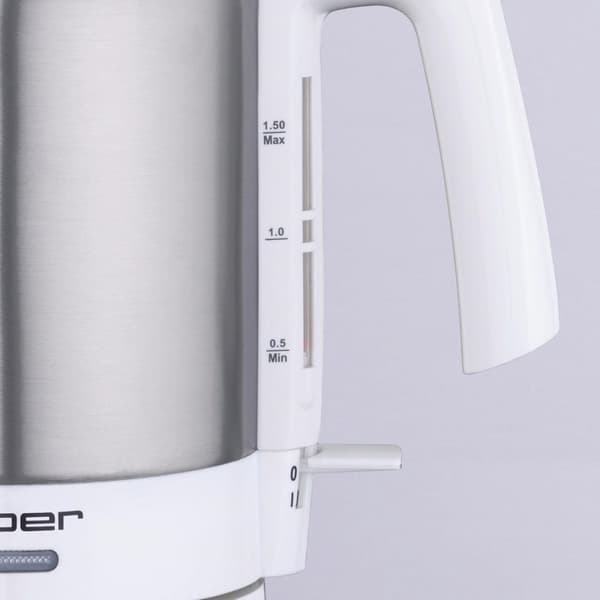 Cloer 4711 Kedel 1,5L 1800W Rustfrit Stål/Hvid