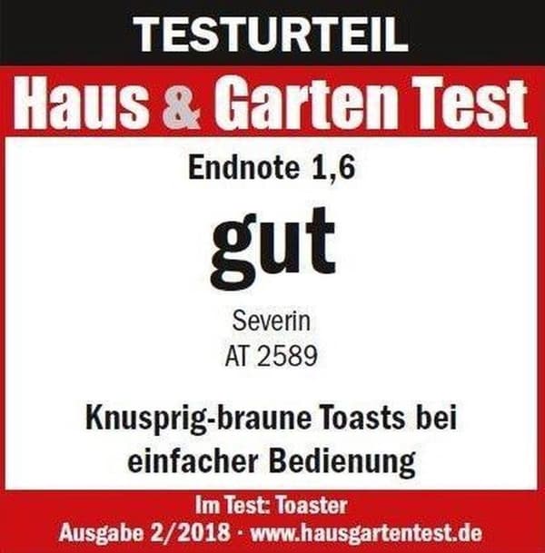 Severin AT 2589 - Brødrister -rustfrit stål