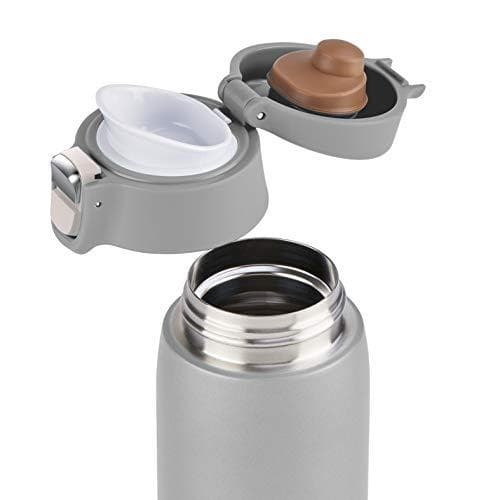 emsa isolerad dricksflaska RESMUG LJUS, 0,4 L., grå slimmad och mycket lätt design, enhandsmanövrering, 100% - 1 st (3110600591)