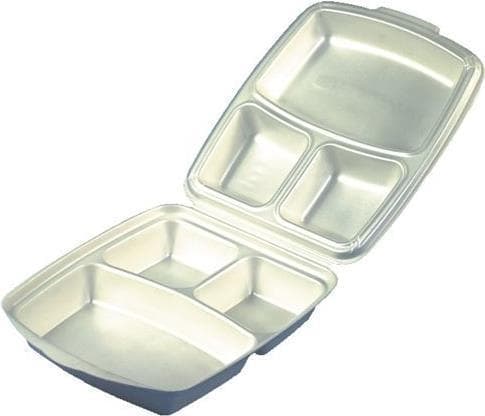 Papstar 12045 Lunchbox Beige expanderad polystyren (EPS) 50 st (12045)
