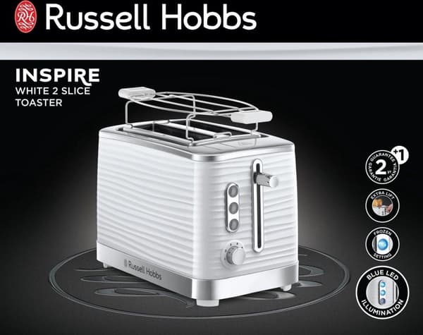 Russell Hobbs 24370-56 Inspire Toaster - valkoinen
