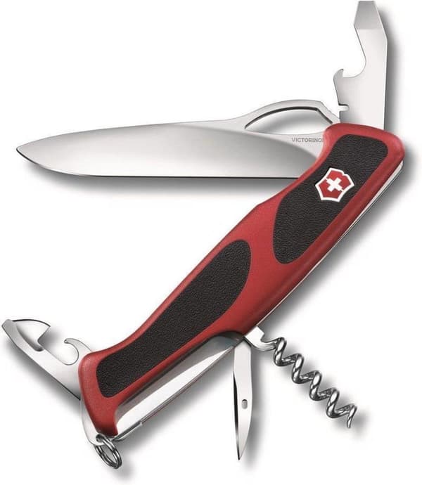 Victorinox RangerGrip 61 Fickkniv - 11 funktioner - Röd/Svart