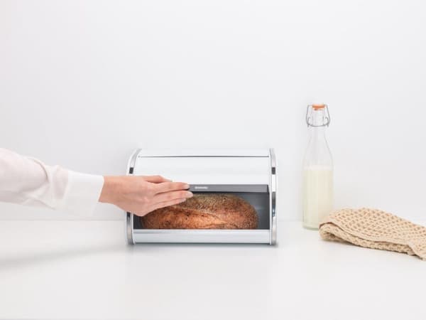 Brabantia Brødspand - med skydelåg - Medium - Hvid