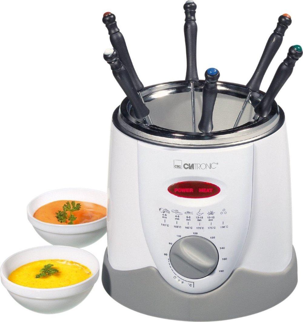 Clatronic FFR 2916 - Elektrisk fondue - Minifritös 1L - 6 fonduegafflar