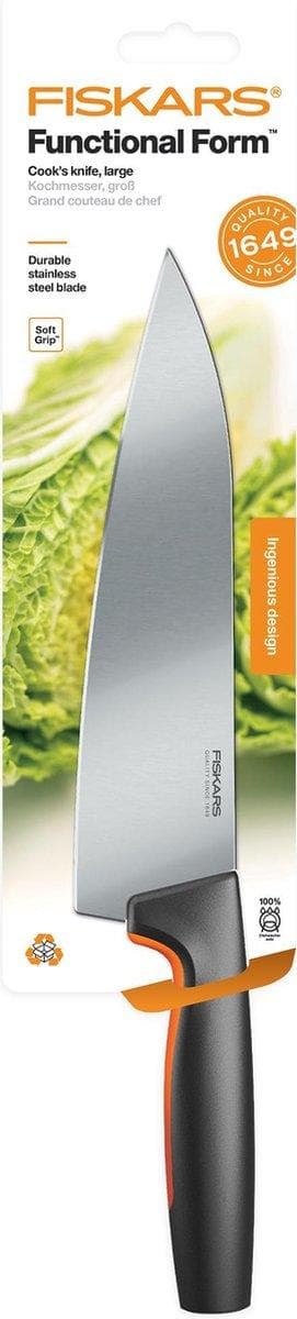 Fiskars Functional Form Kockkniv Stor 20cm - Rostfritt stål - Softtouch anti-halkbeläggning