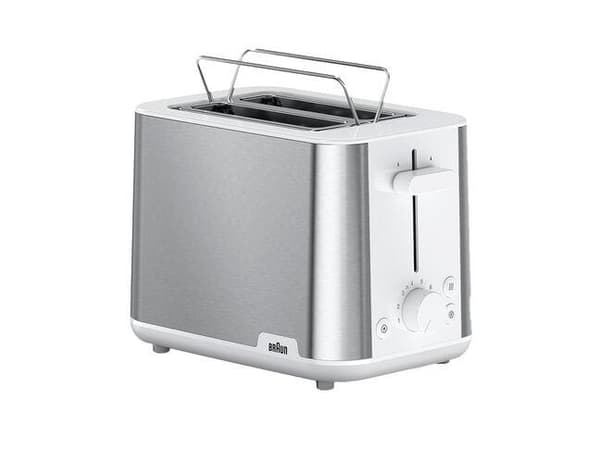 BRAUN HT 1510 WH si/ws ToasterPurShine 2 skiver (0X23010033)