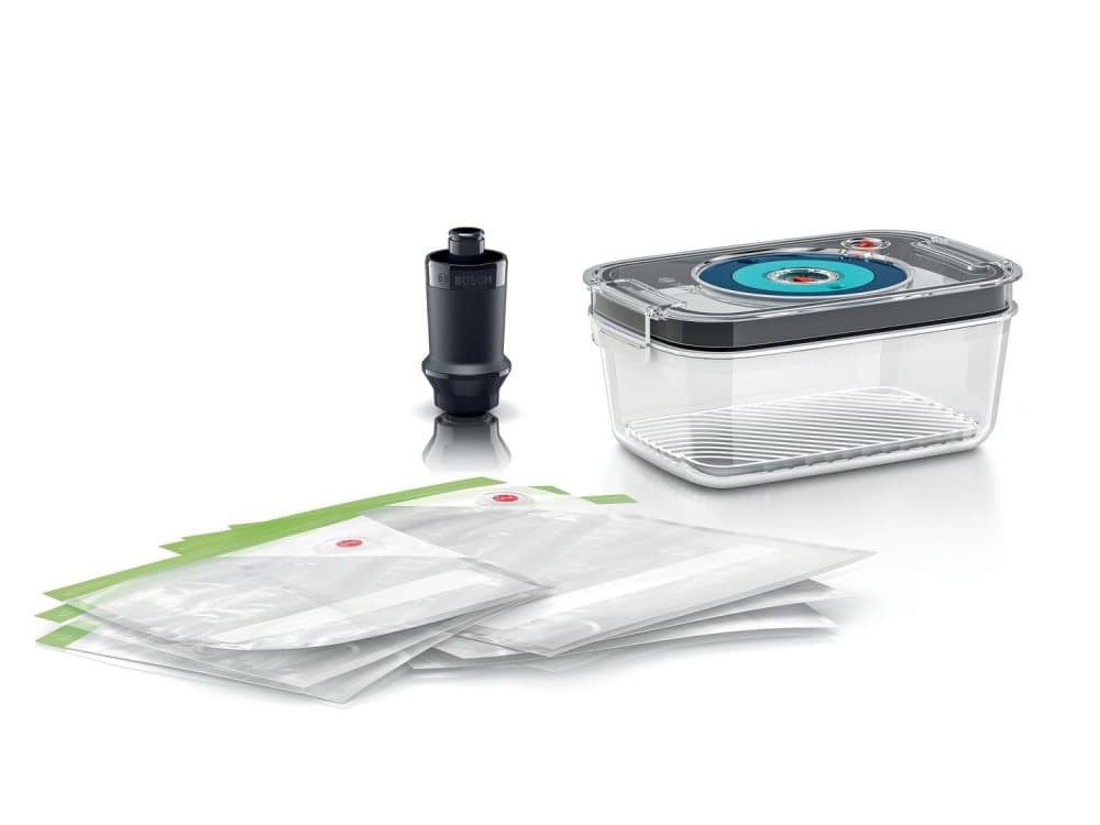 Bosch MSZV8FS1 Matförvaringsbehållare Rektangulär 3,8 L Svart - Grön - Grå - Transparent 7 st (MSZV8FS1)