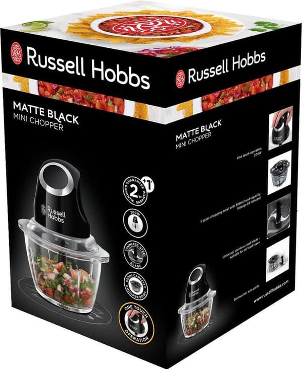Russell Hobbs Desire Matte Black Mini Chopper 24662-56