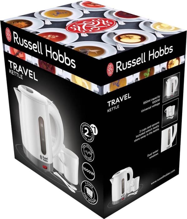 Russell Hobbs 23840-70 Rejse - Rejsekedel - Velegnet til camping - Hvid
