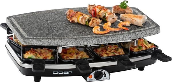 Cloer 6430 - Raclette/Stone Grill - 8 henkilöä