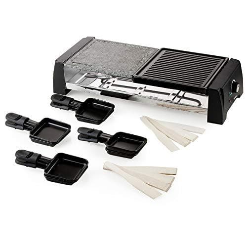 DOMO DO9190G Raclette/Stengrill, Plast, Svart, Grå (DO9190G)