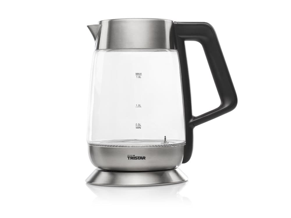 Tristar WK-3375 Vattenkokare - Justerbar temperatur - Glasögon - 1,8 liter - Flerfärgad LED