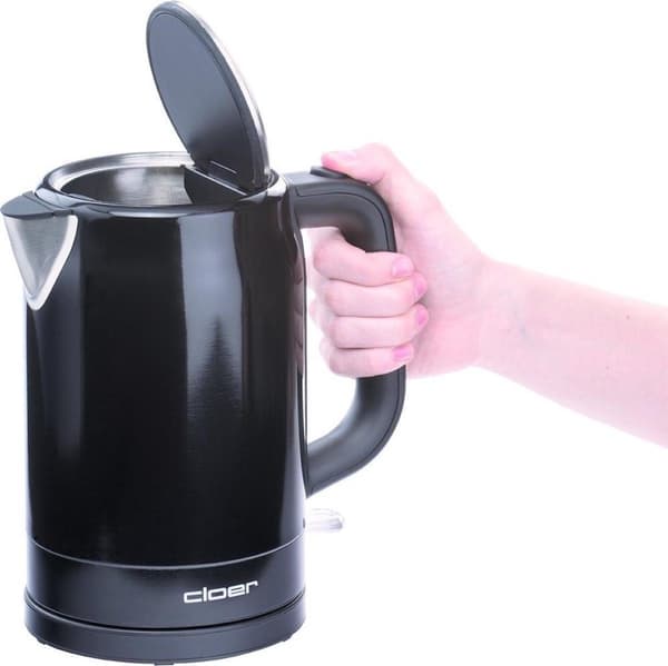 Cloer 4520 Vattenkokare 2200W 1,7L Rostfritt Stål/Svart