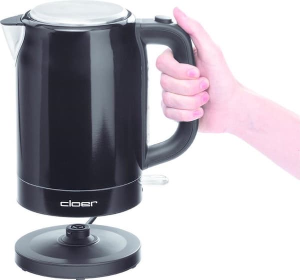 Cloer 4520 Vattenkokare 2200W 1,7L Rostfritt Stål/Svart