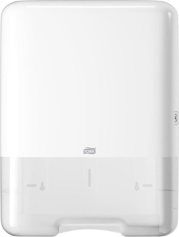 Tork Singlefold C-fold håndklæde dispenser elevation hvid