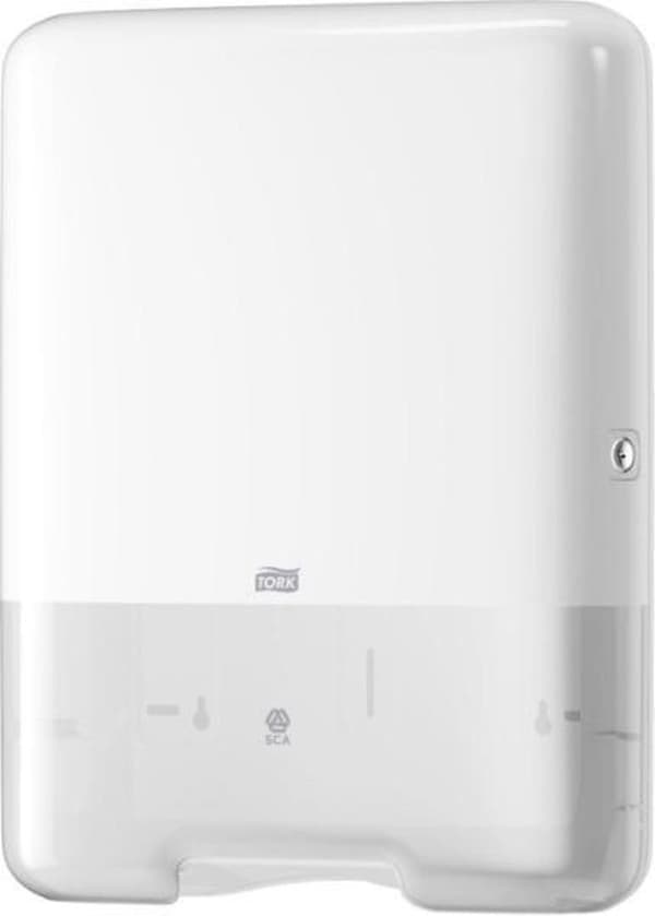 Tork Singlefold C-fold håndklæde dispenser elevation hvid