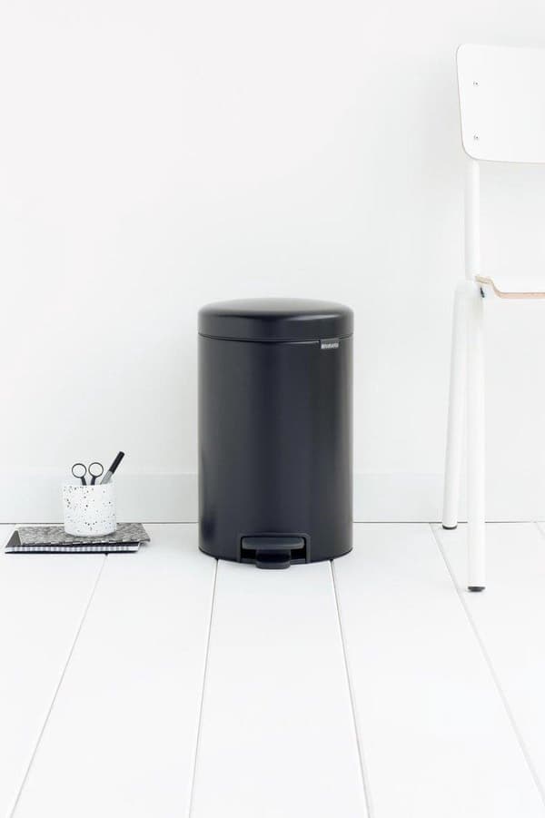 Brabantia NewIcon Skraldespand - 12 l - Mat Sort