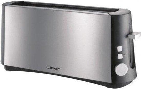 Cloer 3810 - Brödrost - 2 skivor - rostfritt stål matt/svart (3810)