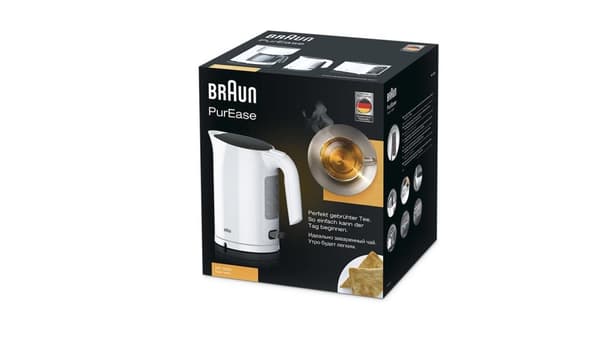 Braun PurEase WK 3000 WH - Vattenkokare - Vit