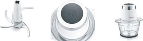 Graef CH501EU elektrisk hackare 1 l Vit 500 W