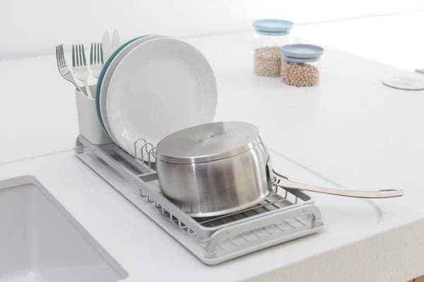 Brabantia SinkSide Dish Rack Compact - vaaleanharmaa