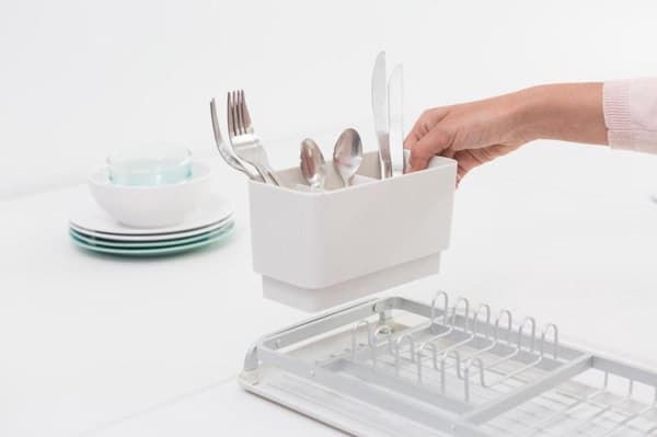 Brabantia SinkSide Dish Rack Compact - vaaleanharmaa